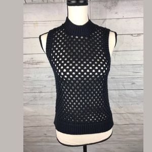 Theory Size Small Womens Blue Sweater Tank Top